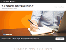 Tablet Screenshot of fathersrightsmovement.org